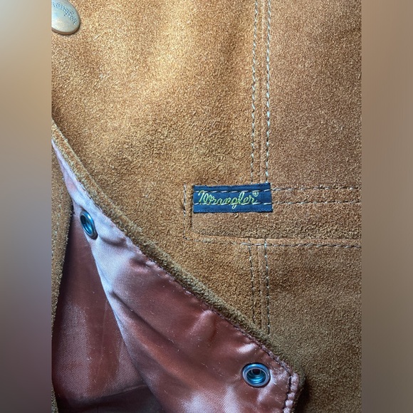 Vintage Wranger Leather Vest - Picture 4 of 5